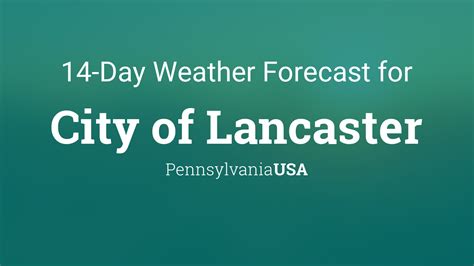 14 day forecast lancaster pa